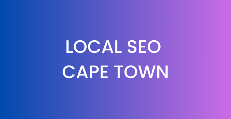 Local SEO Cape Town